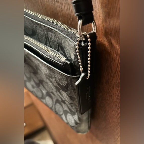 Coach Signature Black and Gray Crossbody Bag - Picture 6 of 6